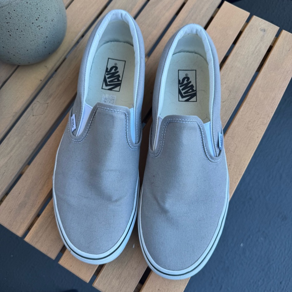Vans Classic Gray Slip-On Shoes